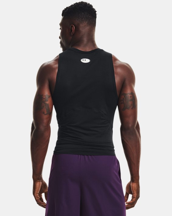 เสื้อกล้ามรัดกล้ามเนื้อ HeatGear® สำหรับผู้ชาย in Black image number 1